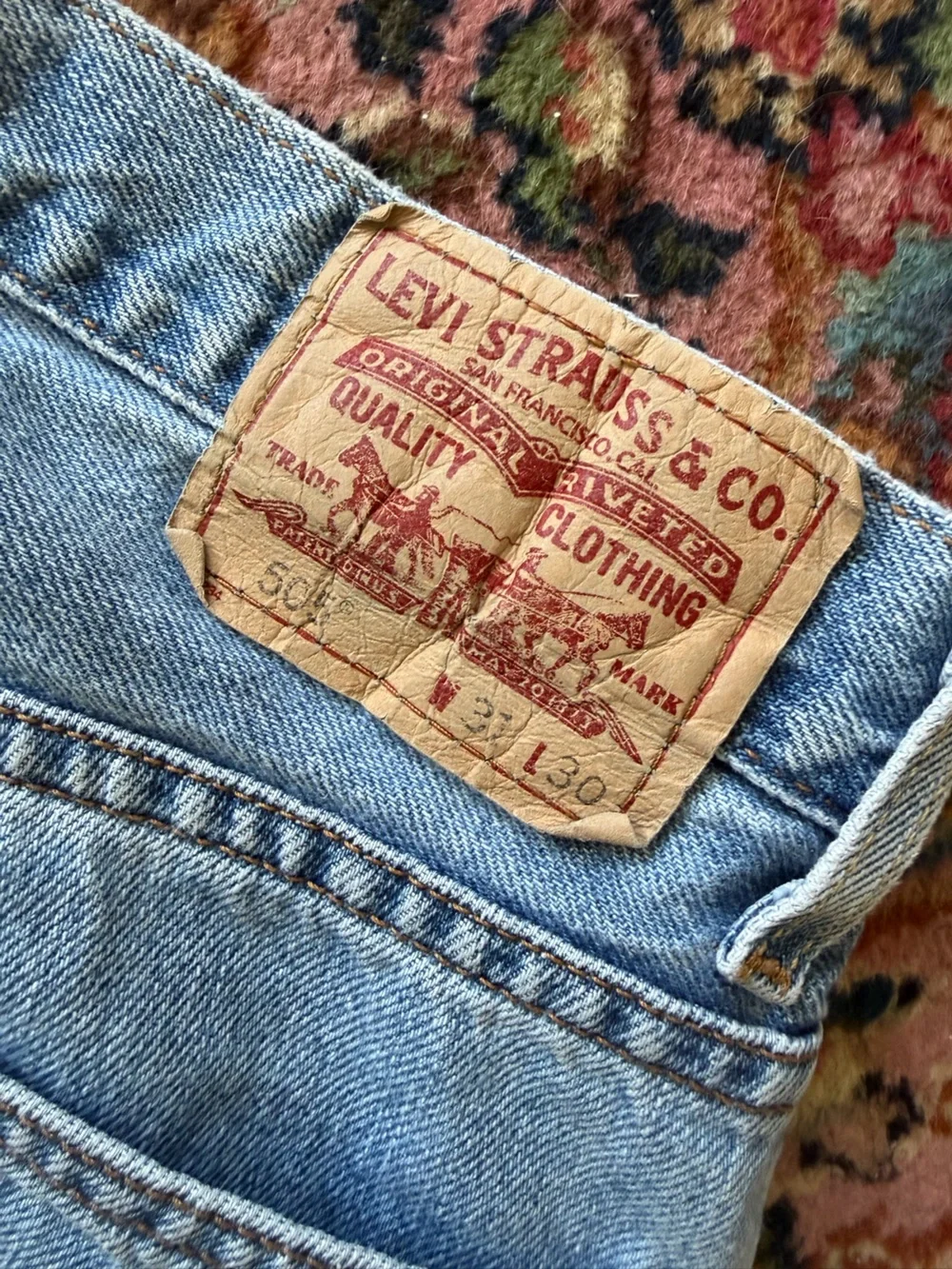 Vintage Levi's Light Blue Denim Jeans